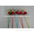 decorative drinking straws with flower for party